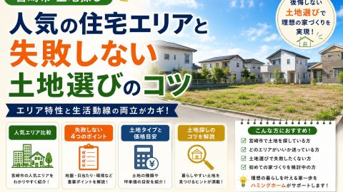 【宮崎市 土地探し】人気の住宅エリアと失敗しない土地選びのコツを解説