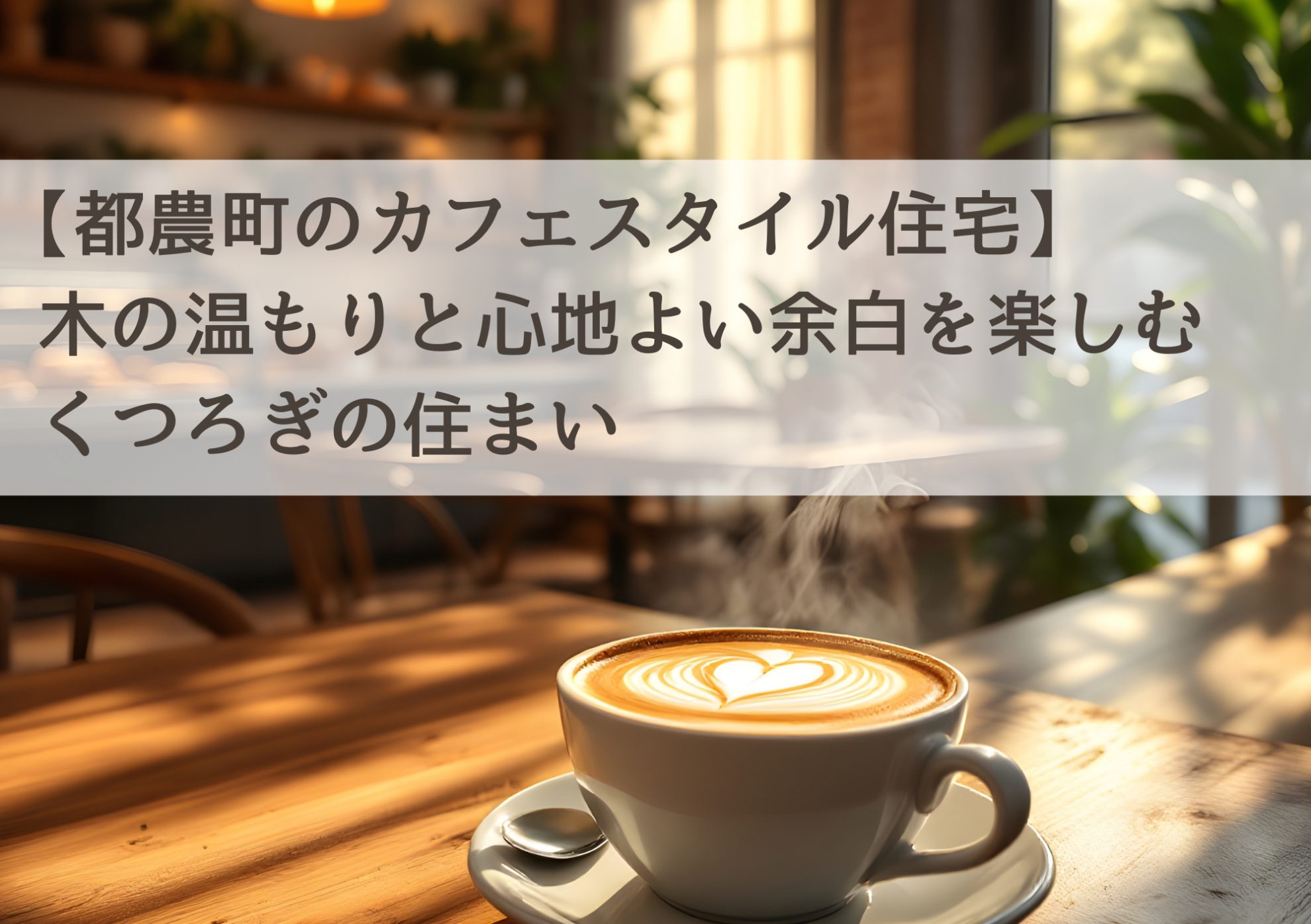 【都農町のカフェスタイル住宅】木の温もりと心地よい余白を楽しむくつろぎの住まい
