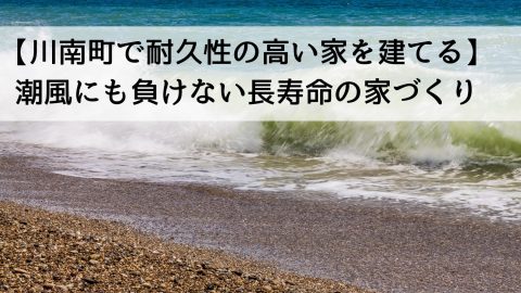 【川南町で耐久性の高い家を建てる】潮風にも負けない長寿命の家づくり