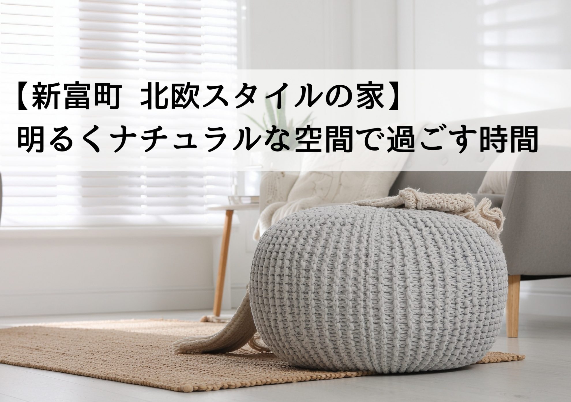【新富町 北欧スタイルの家】明るくナチュラルな空間で過ごす時間