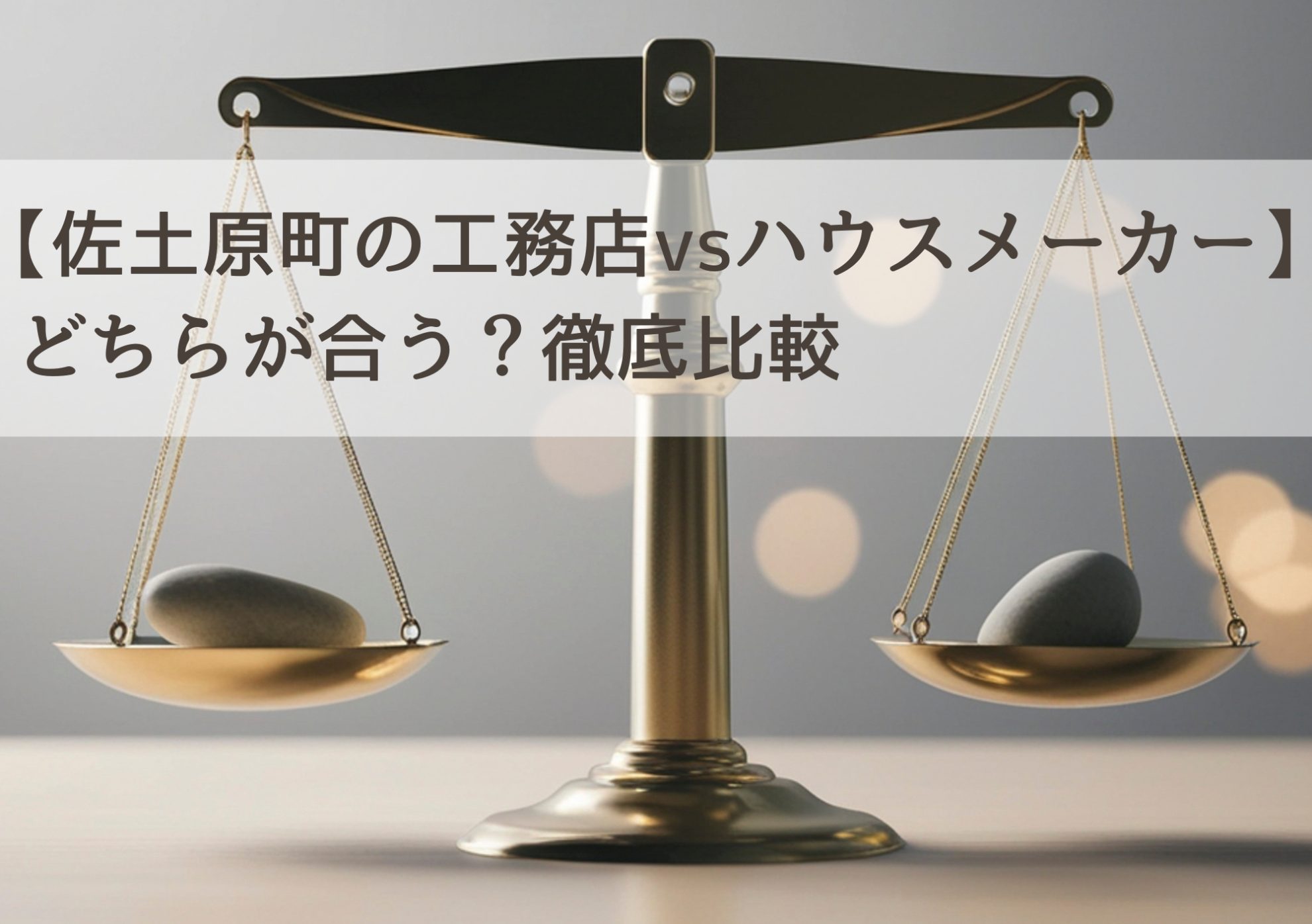 【佐土原町の工務店vsハウスメーカー】どちらが合う？徹底比較
