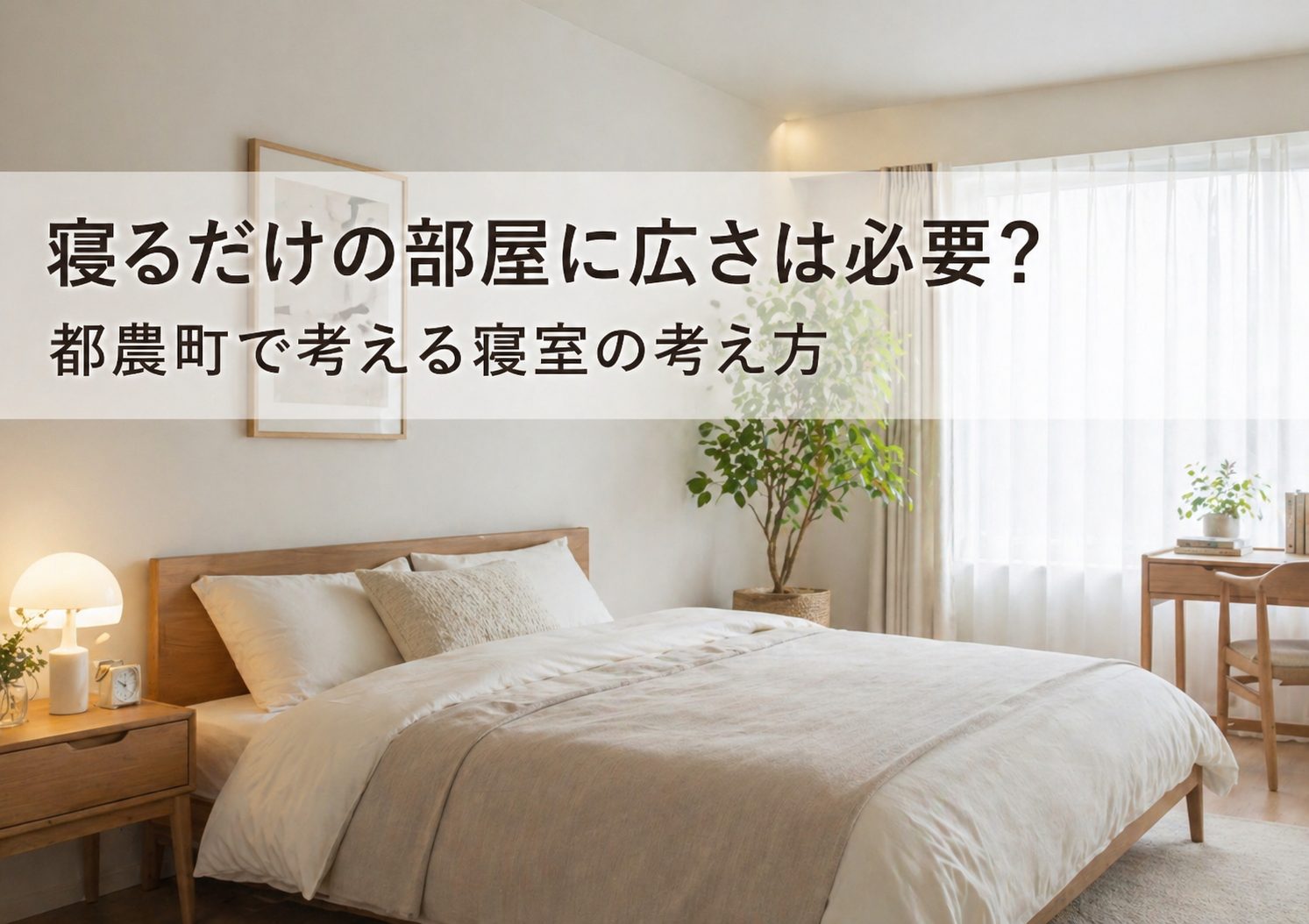 寝るだけの部屋に広さは必要？都農町で考える寝室の考え方