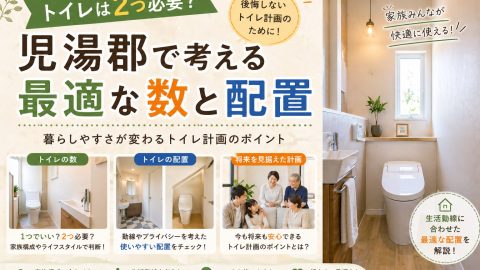 トイレは2つ必要？児湯郡で考える最適な数と配置