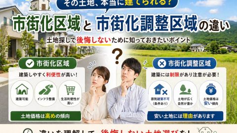その土地、本当に建てられる？市街化区域と調整区域の違い