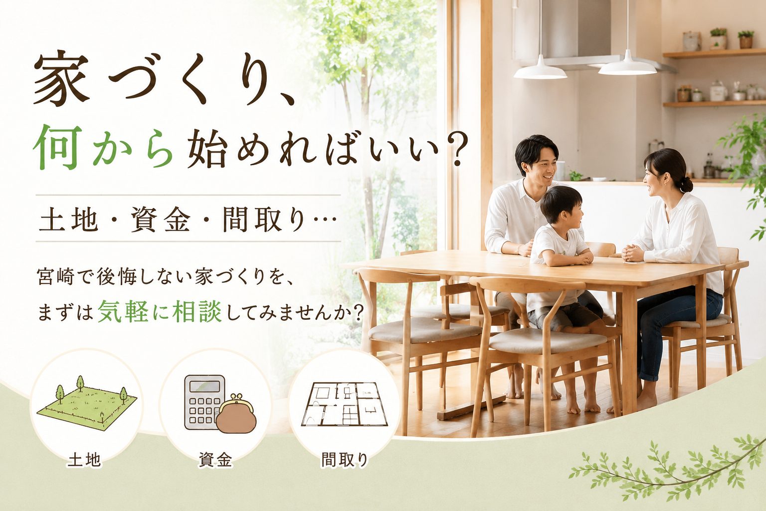 家づくり　なんでも相談会（個別相談）いつでも受付中！ご予約ください