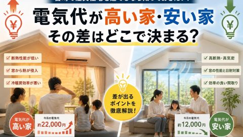 【宮崎 注文住宅】電気代が高い家・安い家 その差はどこで決まる？