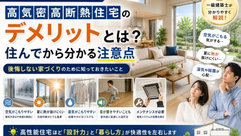 【宮崎 高気密高断熱住宅】高気密高断熱住宅のデメリットとは？住んでから分かる注意点