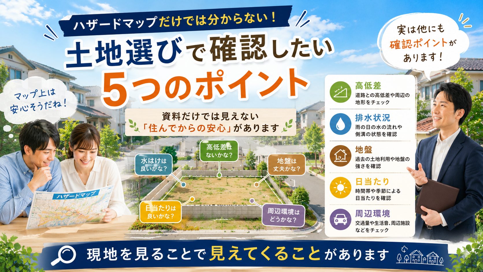 【宮崎 土地選び】ハザードマップだけでは分からない土地選びの注意点