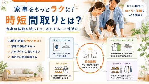 【宮崎 注文住宅】宮崎の共働き家庭に人気の時短間取りとは？