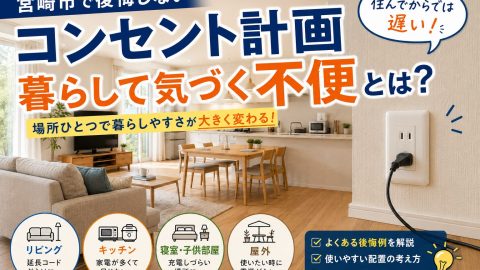 宮崎市で後悔しないコンセント計画 暮らして気づく不便とは？