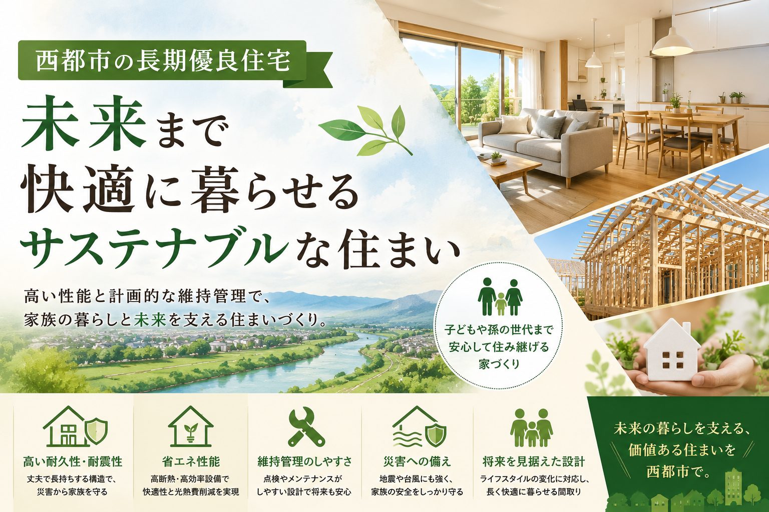 西都市の長期優良住宅｜未来まで快適に暮らせるサステナブルな住まい