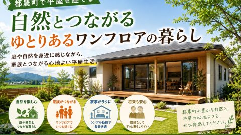 都農町で平屋を建てる|自然とつながるゆとりあるワンフロアの暮らし