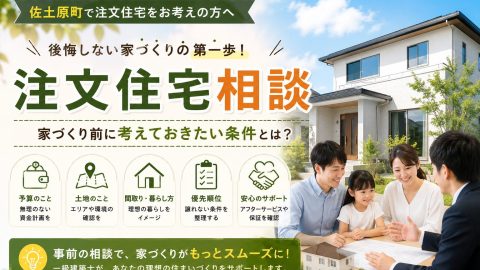 佐土原町の注文住宅相談 家づくり前に考えておきたい条件
