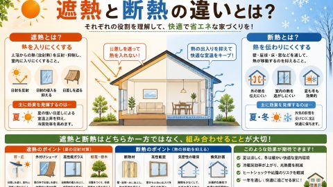 【家づくりの基礎知識】遮熱と断熱の違いとは？