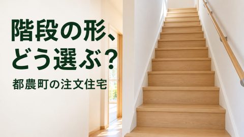 都農町の注文住宅|階段はまっすぐ・折り返しどちら?上り下りと間取りから考える選び方