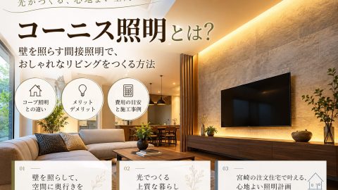 コーニス照明とは？コーブ照明との違いやメリット・デメリットを一級建築士が解説